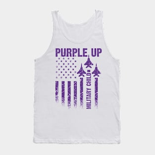 Purple Up For Military Child Tank Top